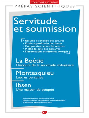cover image of Servitude et soumission